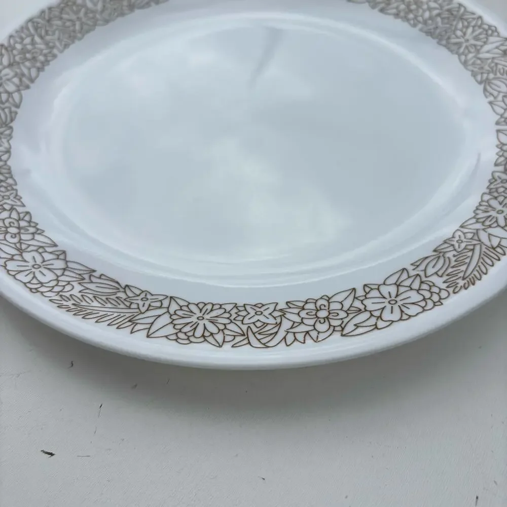 Corelle Corning Vintage Woodland Brown Floral 10 1/4” Dinner Plate